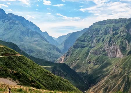 The Colca Canyon from the Apacheta viewpoint