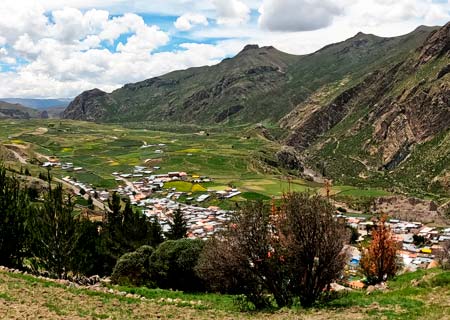 Tuti, a village located in the upper Colca Valley